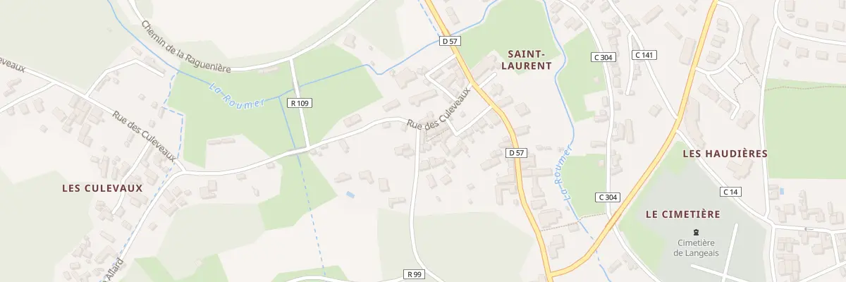 Plan du 2 Cr de St Laurent à Langeais