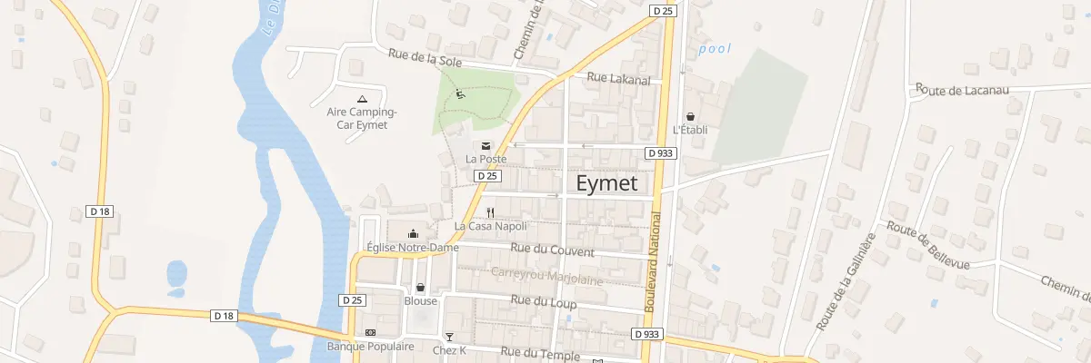 Plan du 12 Rue du Tibre à Eymet