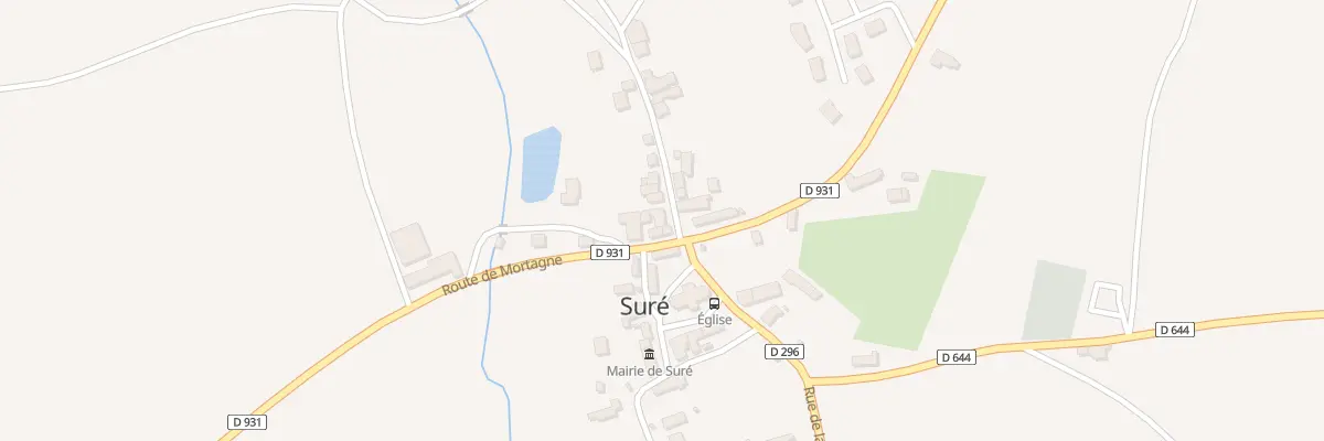 Plan du 1 Rue des Marais à Suré