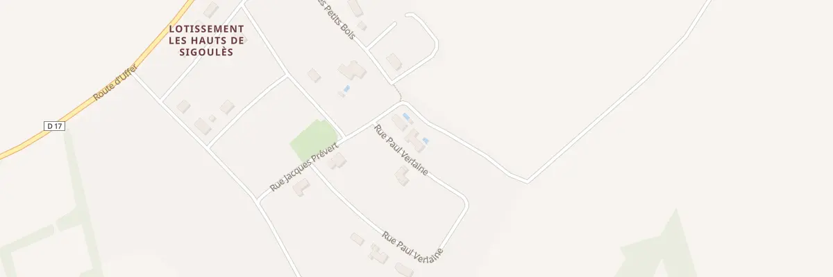 Plan du 386 Rue Paul Verlaine à Sigoulès-et-Flaugeac