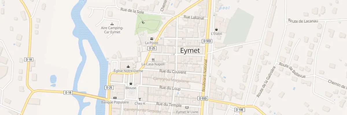 Plan du 13 Rue du Tibre à Eymet
