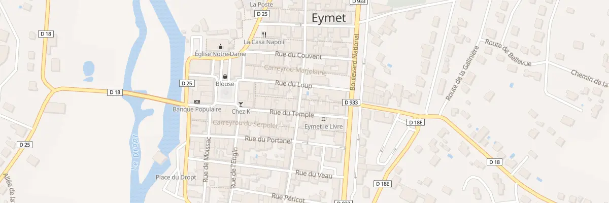 Plan du 41 Rue Traversière à Eymet