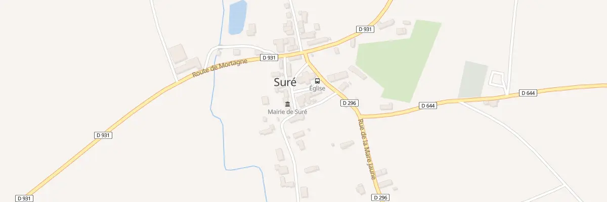 Plan du 96 Le Bourg à Suré