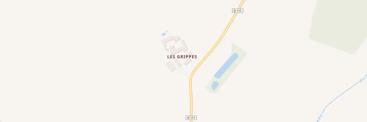 Plan du 1 Les Grippes à Courcoué