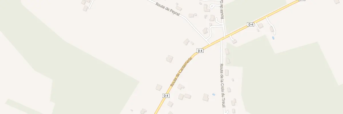 Plan du 38 Rte de Cantemerle à Prigonrieux