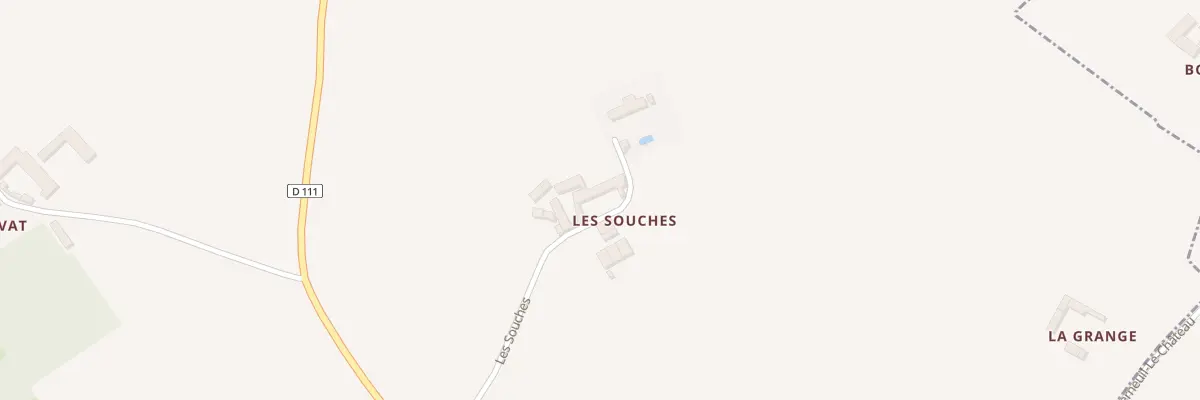 Plan du 5 Les Souches à Courcoué