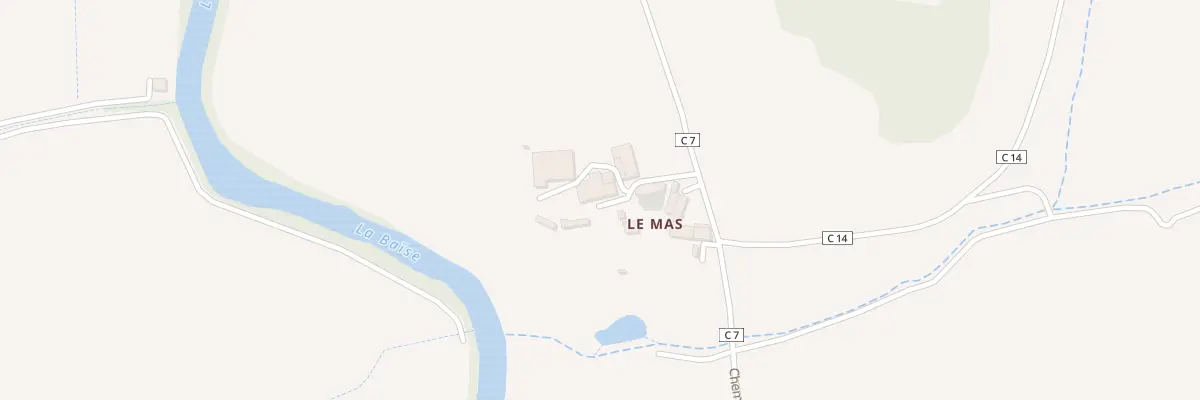 Plan du 470 Che du Mas à Biran