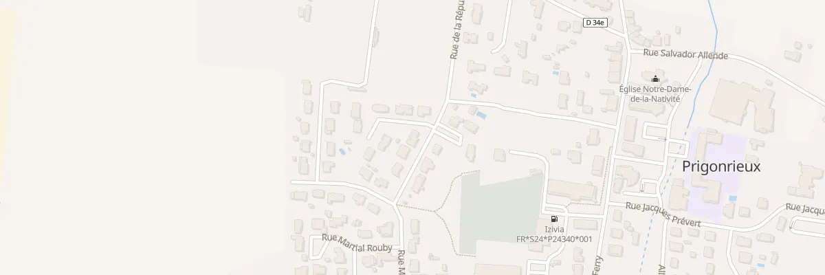 Plan du 7 Rue Pierre Mendès France à Prigonrieux