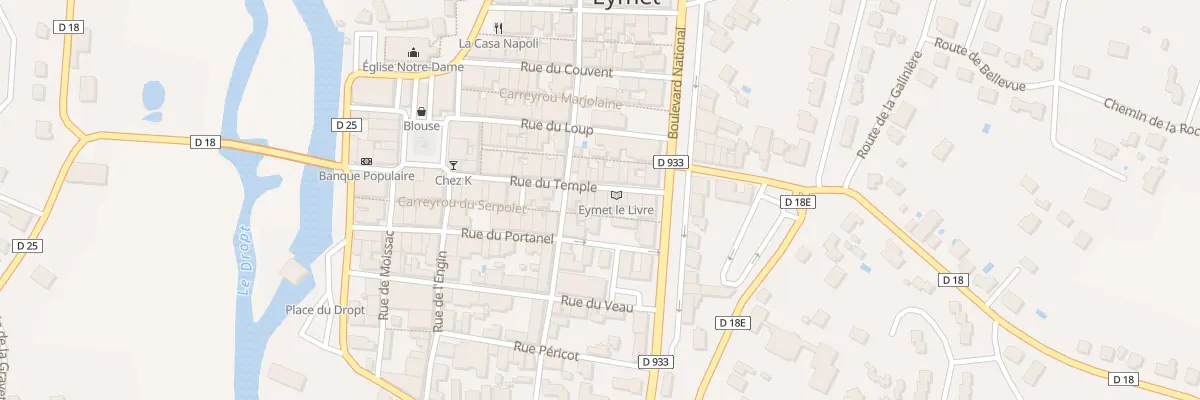 Plan du 37 Rue du Temple à Eymet