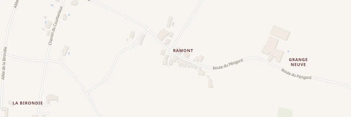 Plan du 218 Ramont-Sud à Pomport