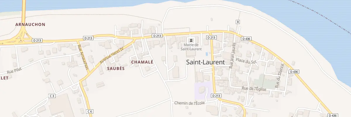 Plan du 1 Rue du Stade à Saint-Laurent
