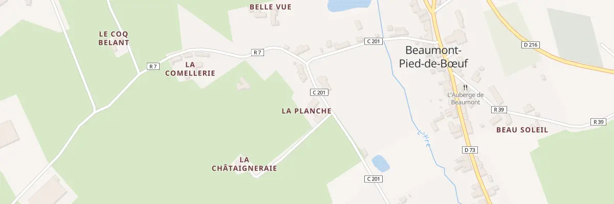Plan du 14 Rte des Blancs à Beaumont-Pied-de-Bœuf