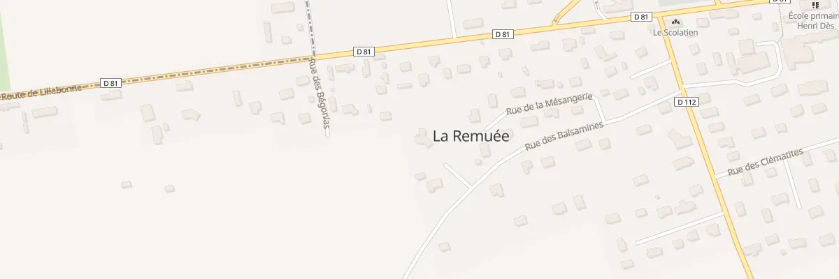 Plan du 3A Rue des Balsamines à La Remuée