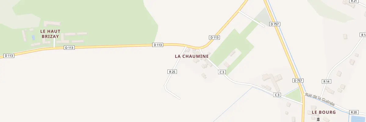 Plan du 13 Rte de la Chaumine à Brizay