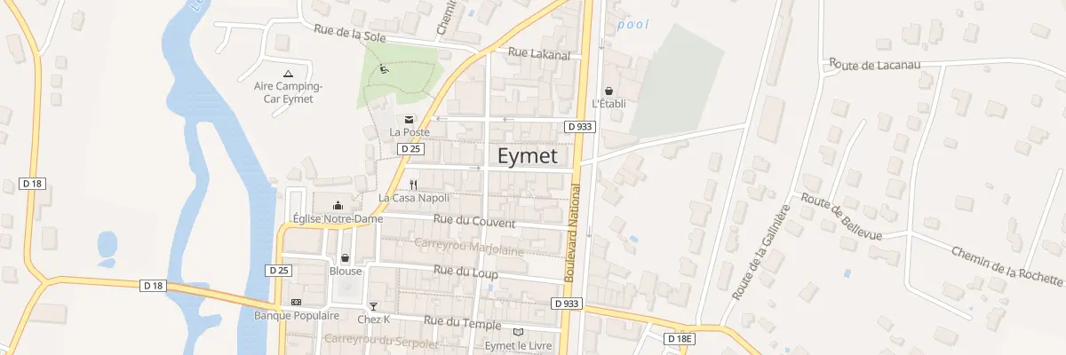 Plan du 25 Rue du Tibre à Eymet