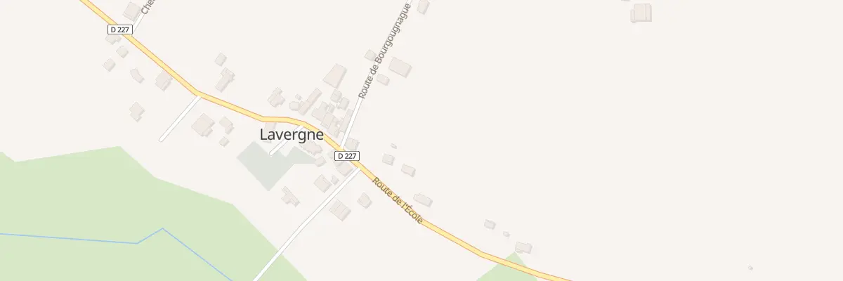 Plan du 91 Rte de l’École à Lavergne