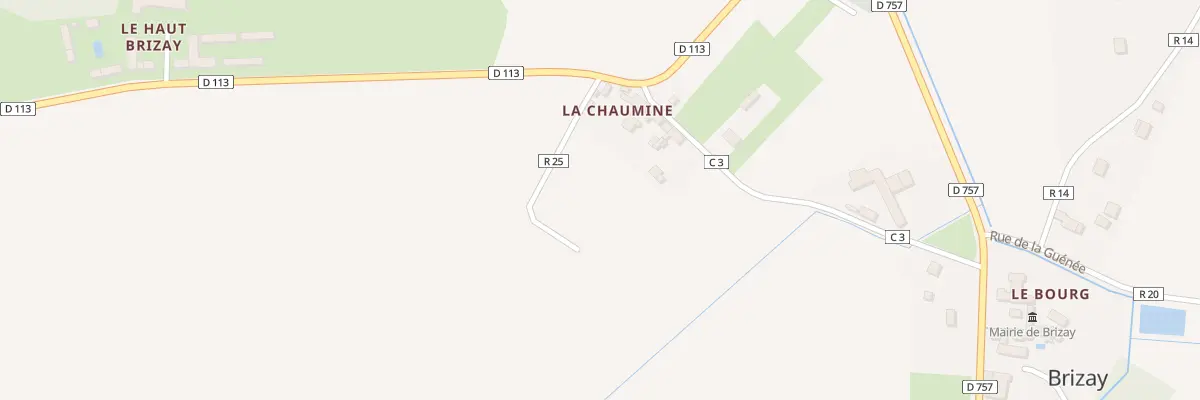 Plan du 9 Rte de la Chaumine à Brizay