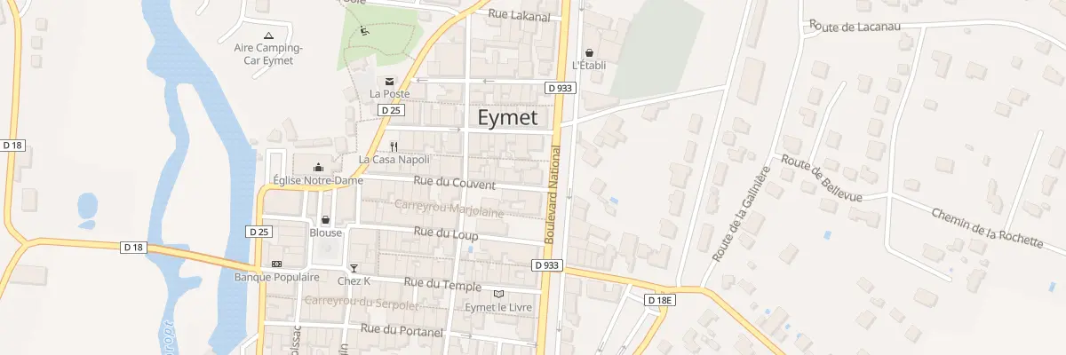 Plan du 36 Bd National à Eymet
