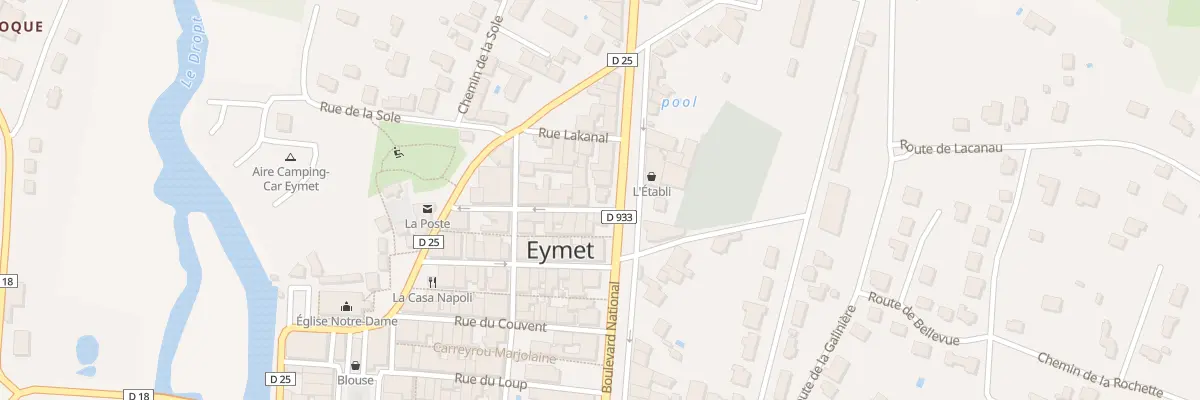 Plan du 22 Bd National à Eymet