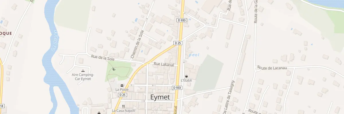Plan du 8 Bd National à Eymet
