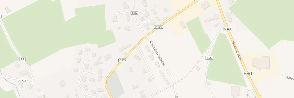 Plan du 2 Rte des Frelleries à Luceau