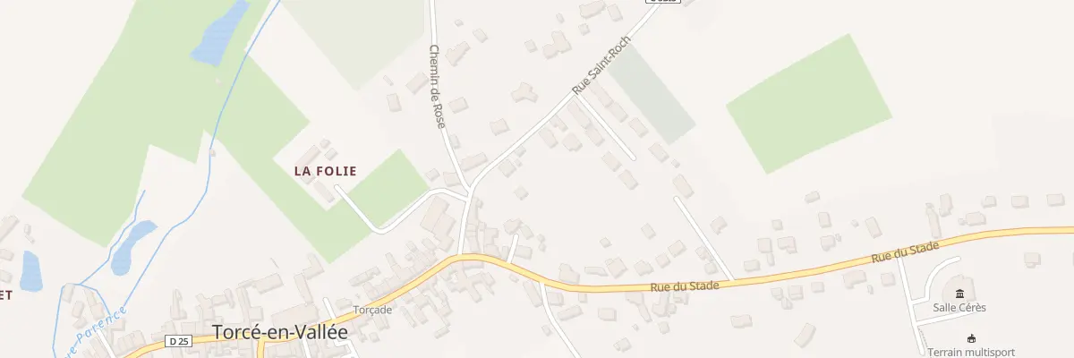 Plan du 12 Rue Saint-roch à Torcé-en-Vallée