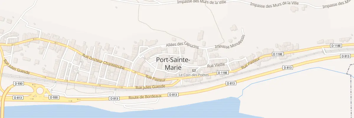 Plan du 10 Rue Mazet-viel à Port-Sainte-Marie