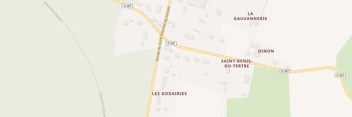 Plan de Rte de Saint Denis à Saint-Mars-la-Brière
