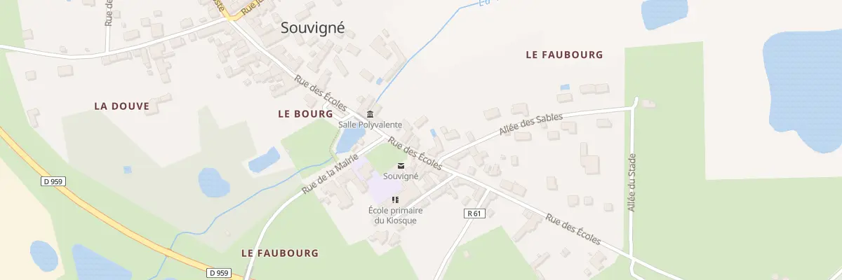 Plan du 23 Rue des Ecoles à Souvigné