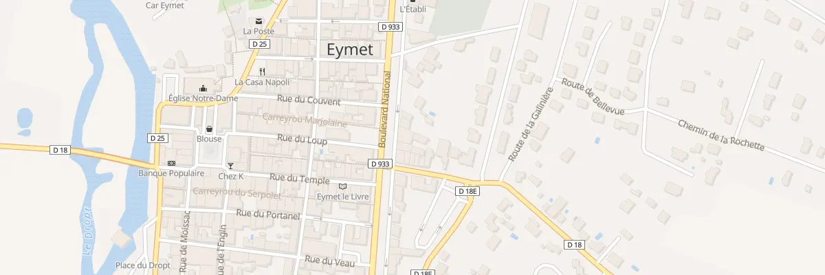 Plan du 37 Bd National à Eymet