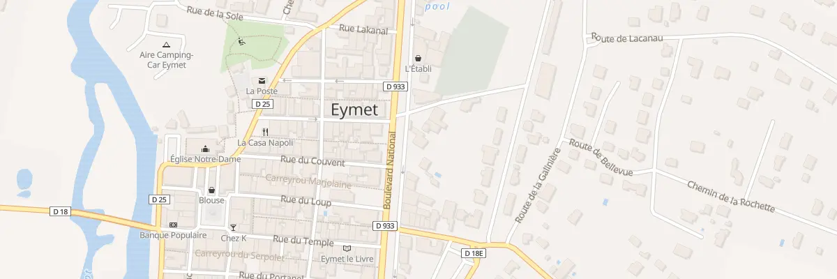 Plan du 25 Bd National à Eymet