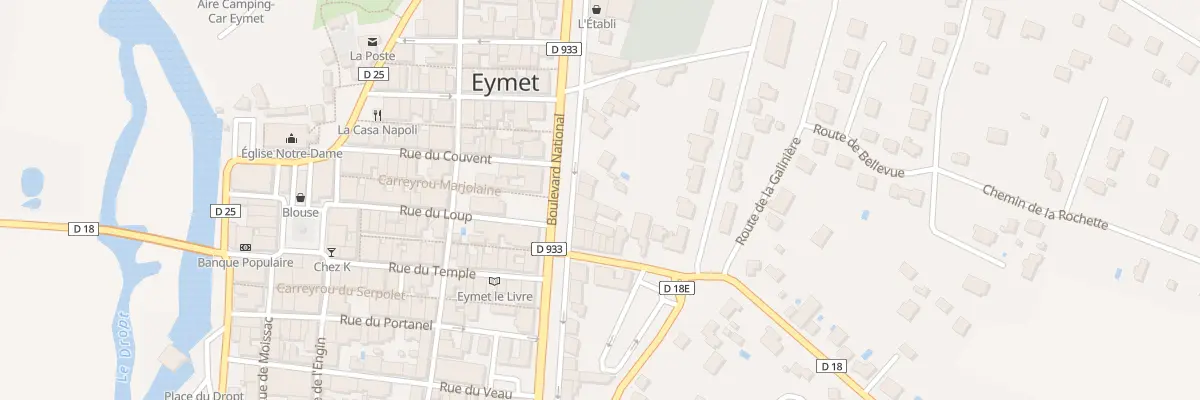 Plan du 35 Bd National à Eymet