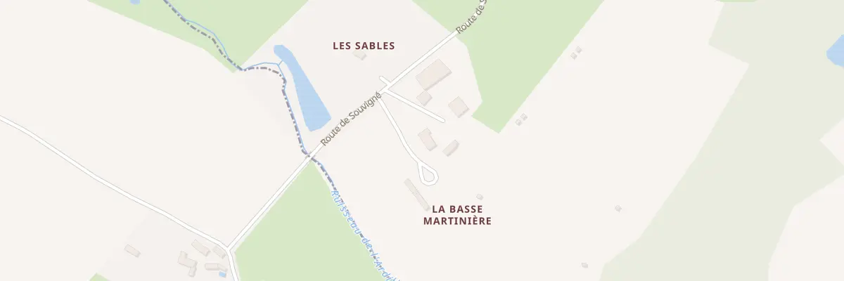 Plan du 9990 La Martiniere à Brèches