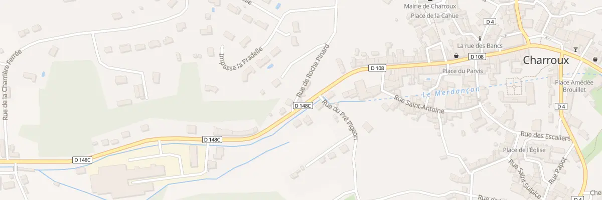Plan du 4 Rte de Civray à Charroux