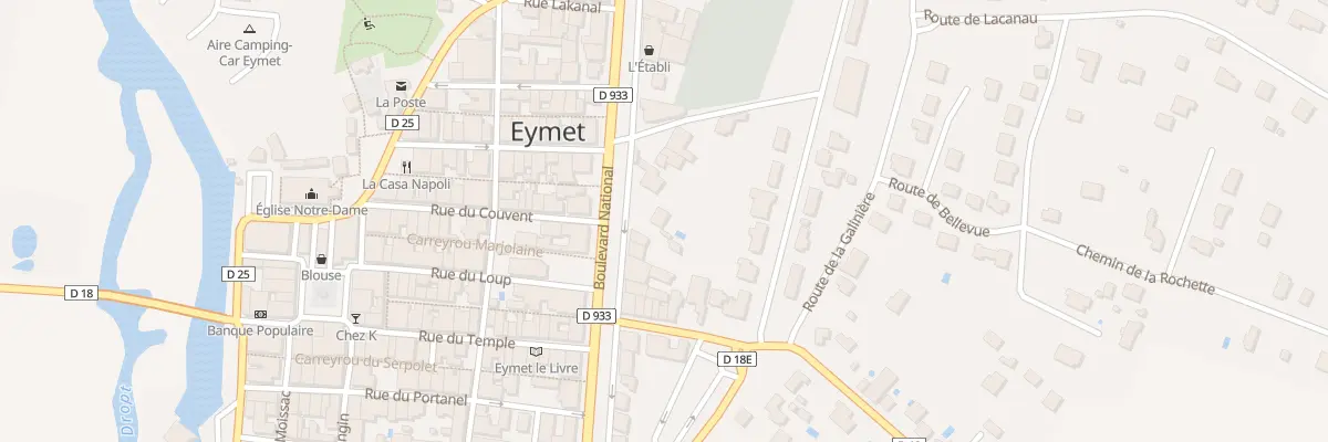Plan du 27 Bd National à Eymet