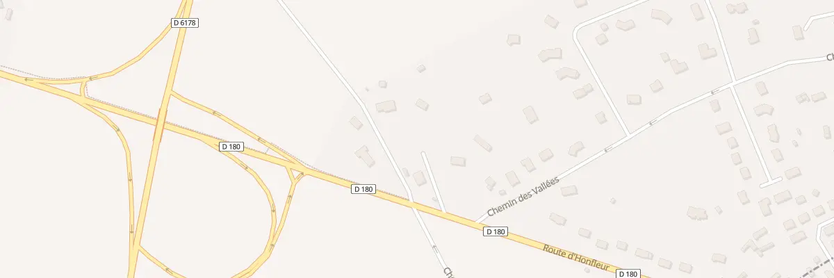Plan du 580 Rte d’Honfleur à Boulleville