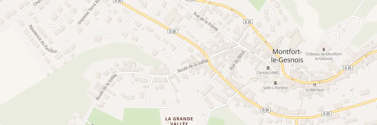 Plan du 6 Rte de la Vallée à Montfort-le-Gesnois
