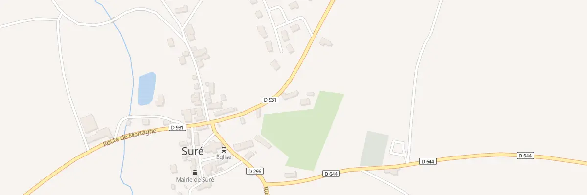 Plan du 12 Rte de Mortagne à Suré