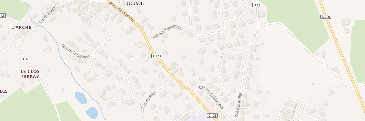 Plan du 9 Rte de Château-du-loir à Luceau