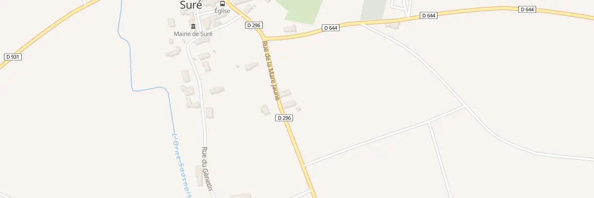 Plan du 9 Rue de la Mare Jaune à Suré