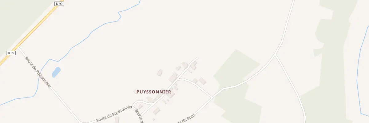Plan du 218 Puyssonnier à Celles