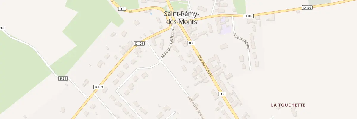 Plan du 1 All des Acacias à Saint-Rémy-des-Monts