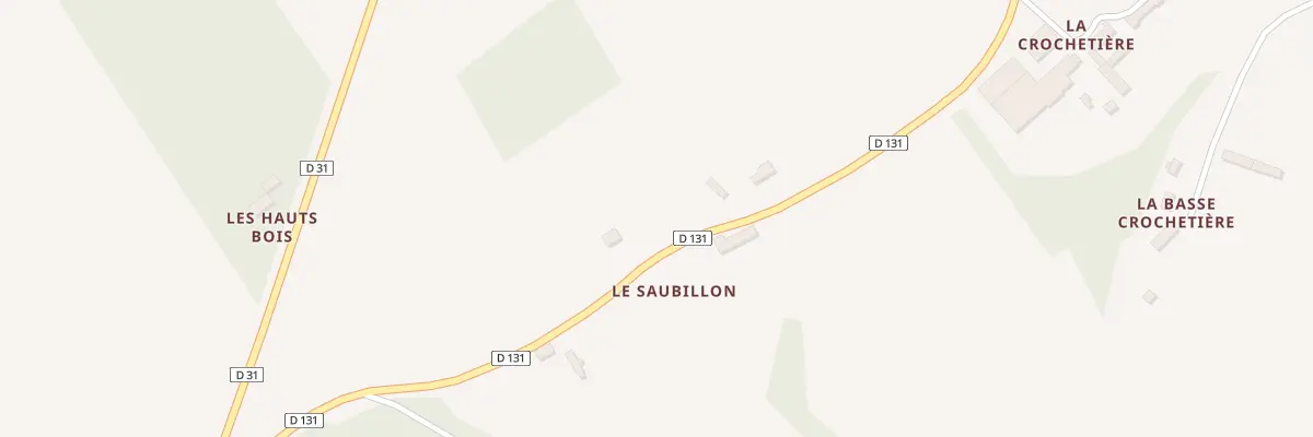 Plan du 5001 Le Saubillon à Fay