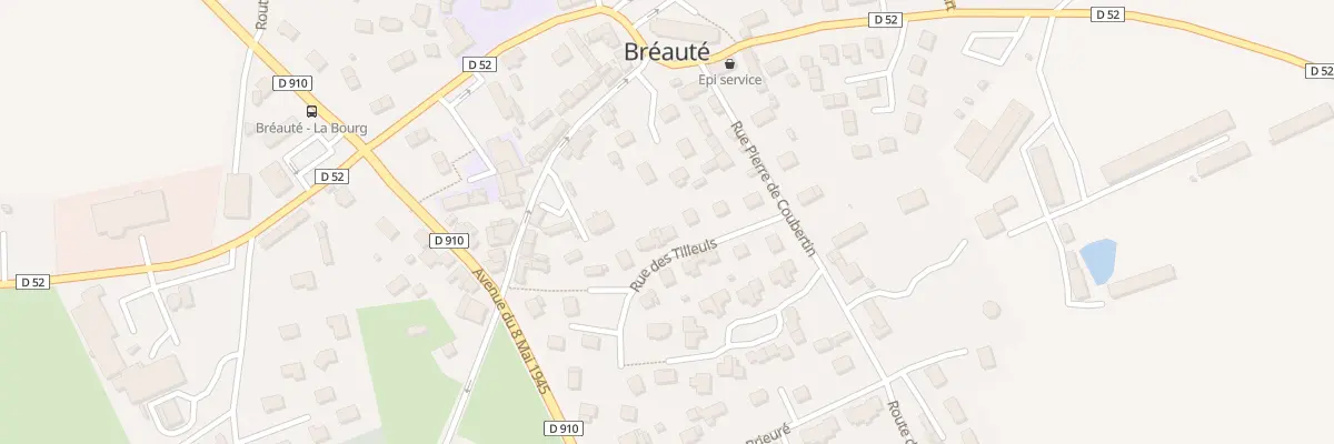 Plan du 8 Rue des Tilleuls à Bréauté