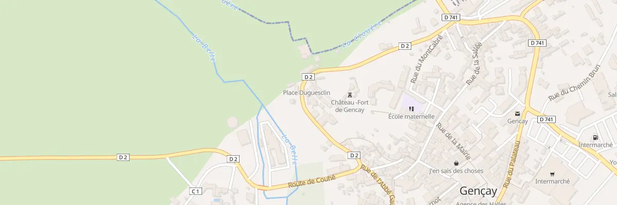 Plan du 19 Rue de la Fontaine à Gençay