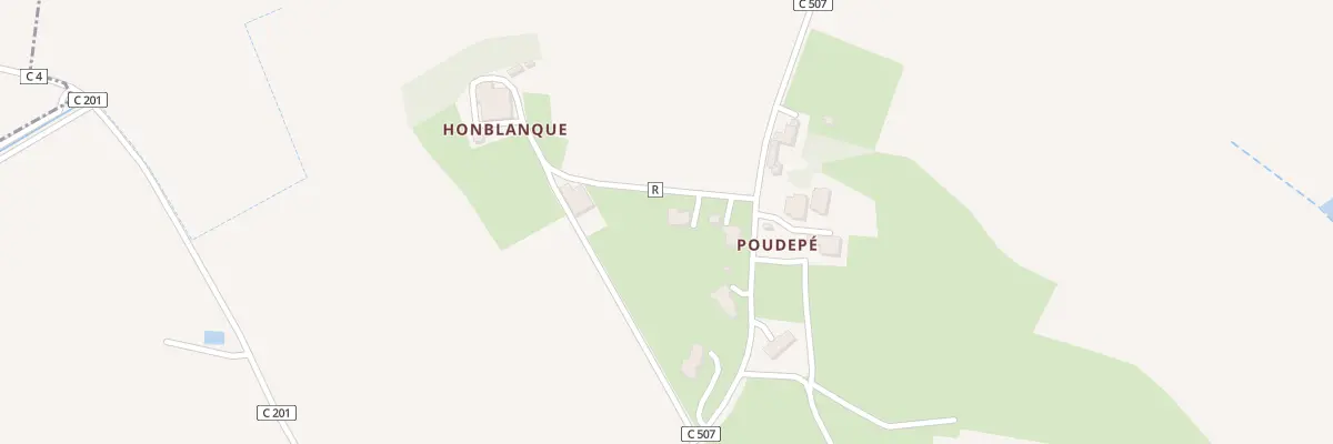 Plan du 5000 Honblanque à Fieux