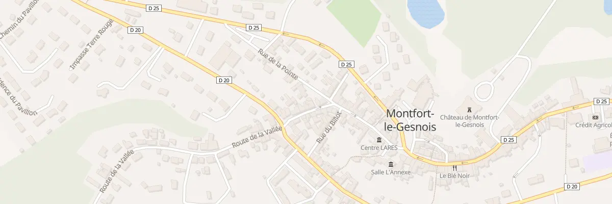 Plan du 36 Rue A Thoury à Montfort-le-Gesnois