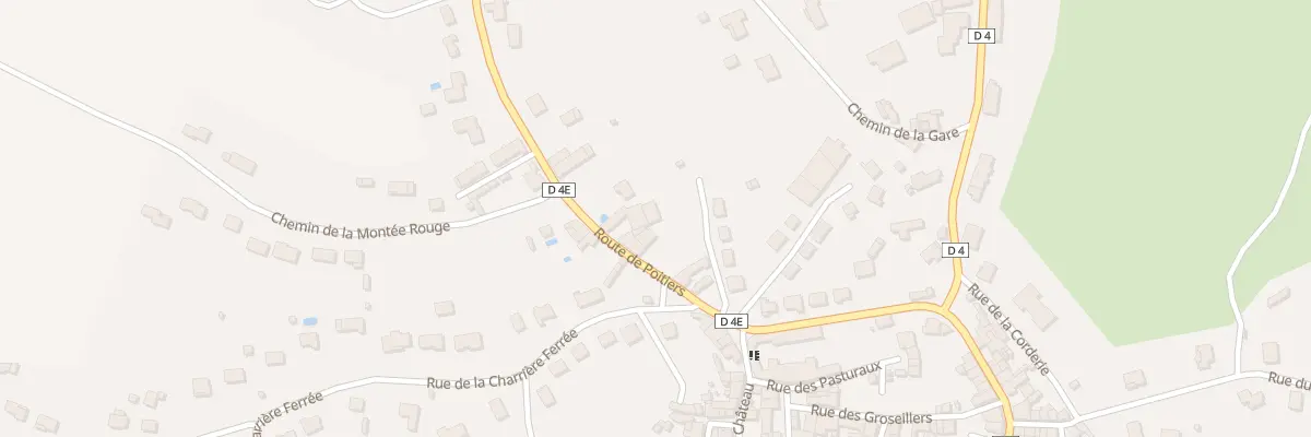 Plan du 14 Rte de Poitiers à Charroux