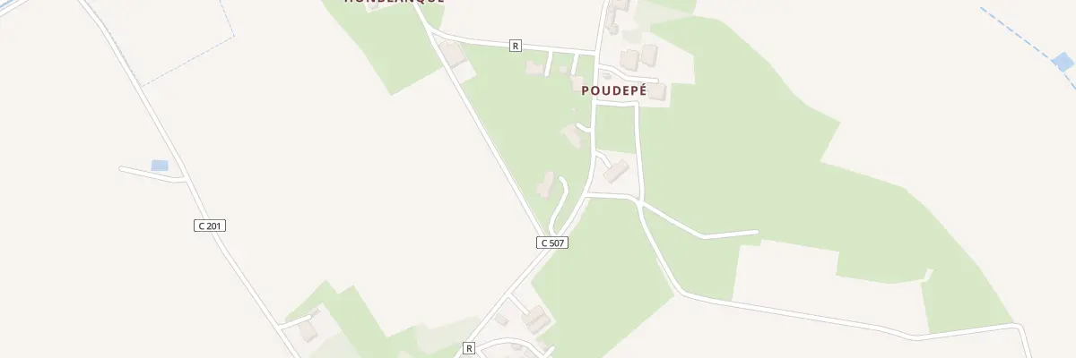 Plan du 5001 Honblanque à Fieux