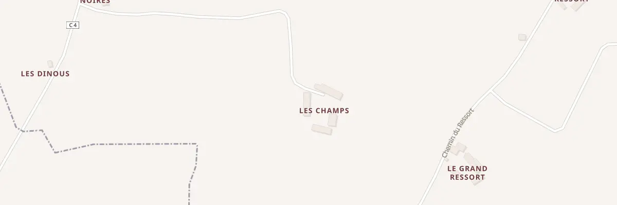 Plan du 5015 Les Champs à Origny-le-Roux